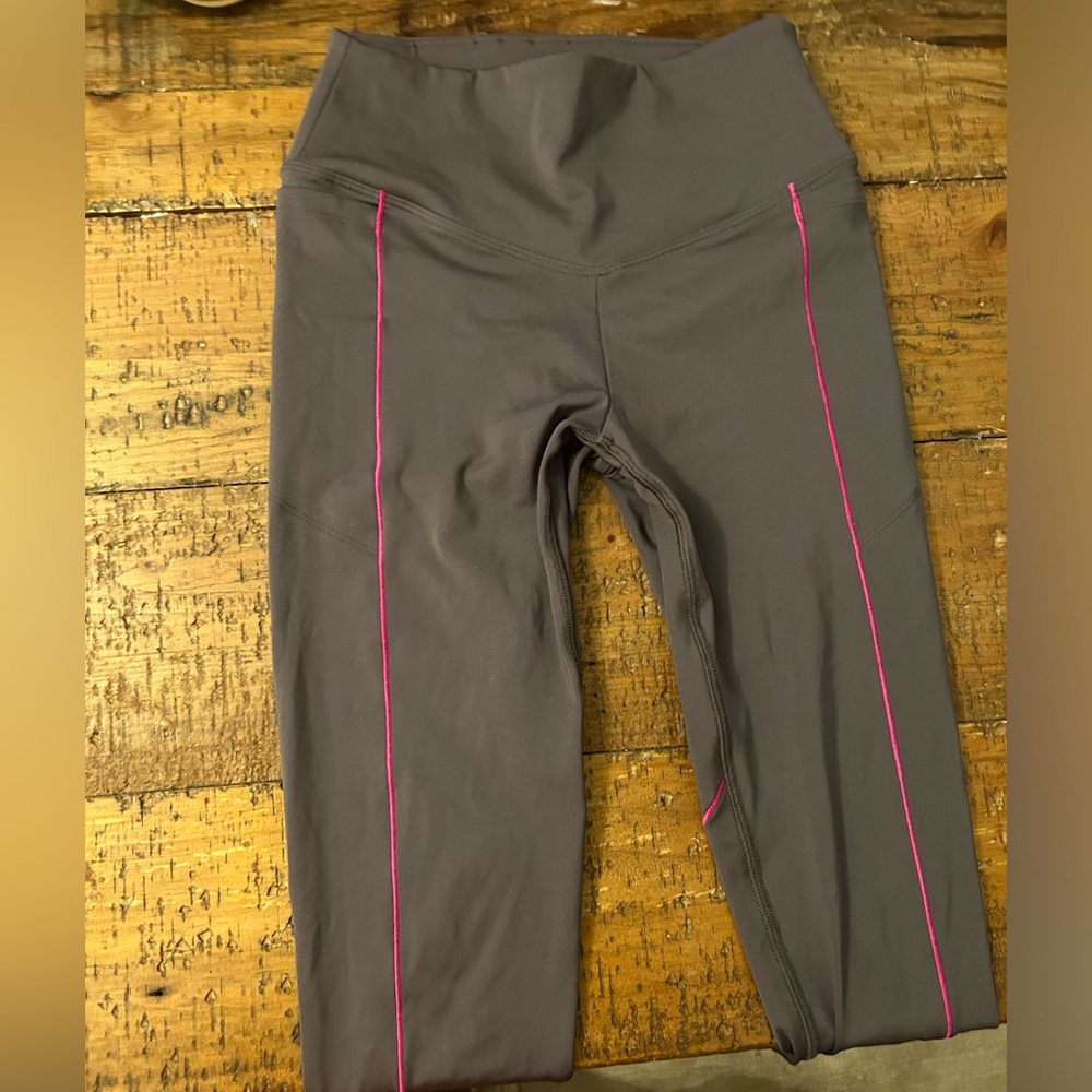 PINK Grey and Pink Leggings